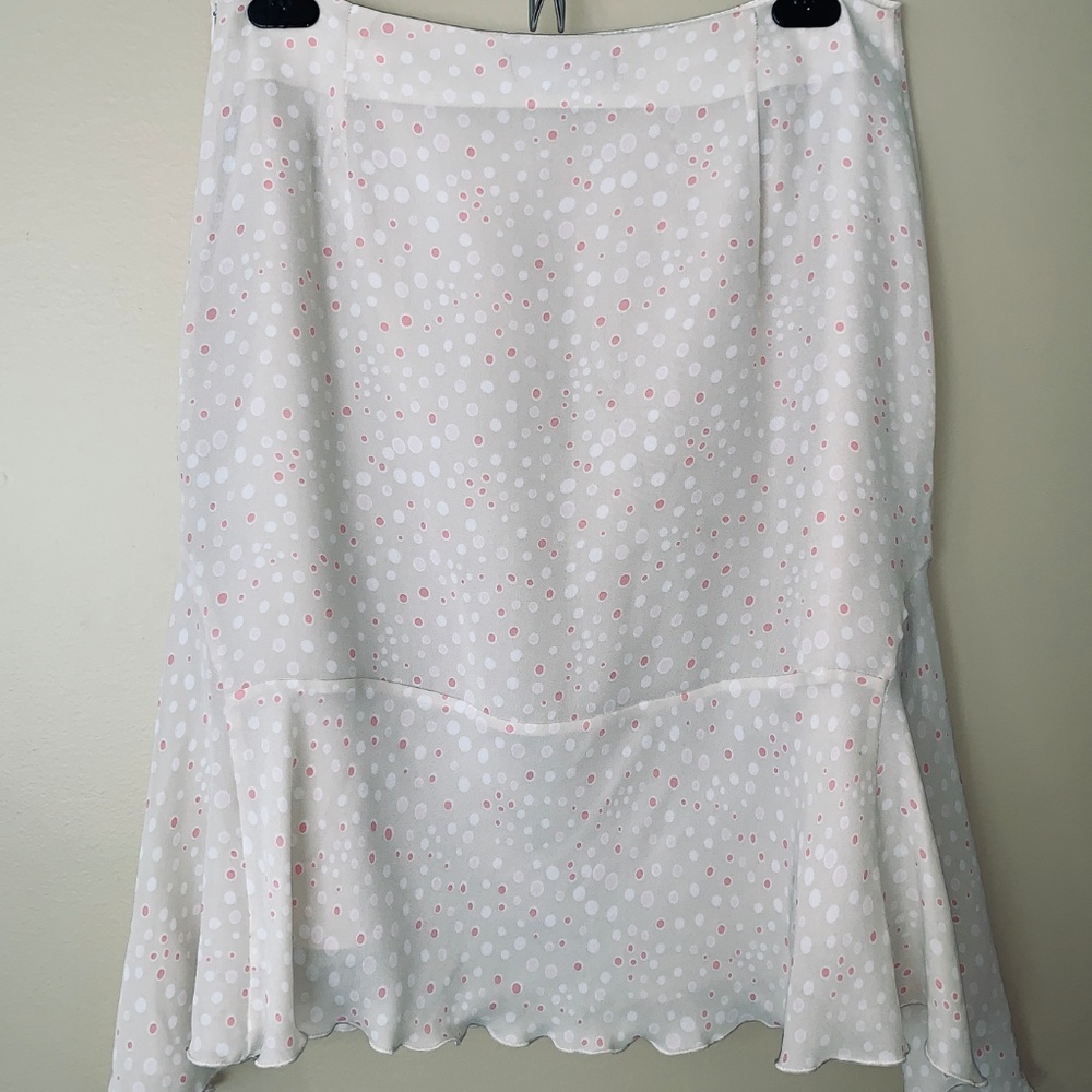 OptionElle Cream Pink Dots Mermaid Skirts - Picture 9 of 15